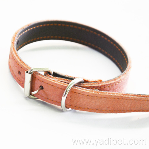 direct sale of pure cowhide dog collar
